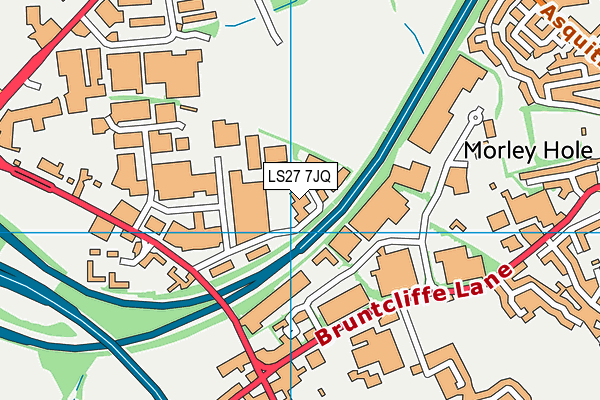 LS27 7JQ map - OS VectorMap District (Ordnance Survey) LS27 7JQ map - OS VectorMap District (Ordnance Survey)