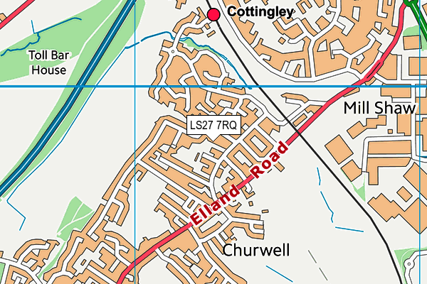 LS27 7RQ map - OS VectorMap District (Ordnance Survey) LS27 7RQ map - OS VectorMap District (Ordnance Survey)