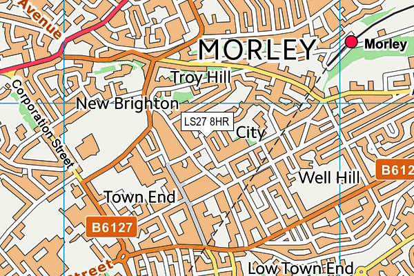LS27 8HR map - OS VectorMap District (Ordnance Survey) LS27 8HR map - OS VectorMap District (Ordnance Survey)