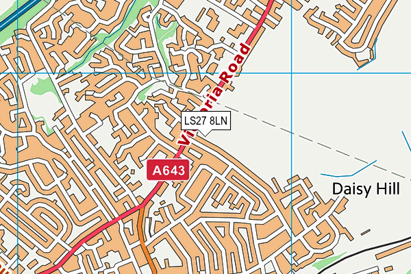 LS27 8LN map - OS VectorMap District (Ordnance Survey) LS27 8LN map - OS VectorMap District (Ordnance Survey)