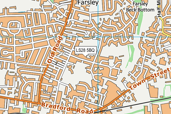 LS28 5BQ map - OS VectorMap District (Ordnance Survey) LS28 5BQ map - OS VectorMap District (Ordnance Survey)