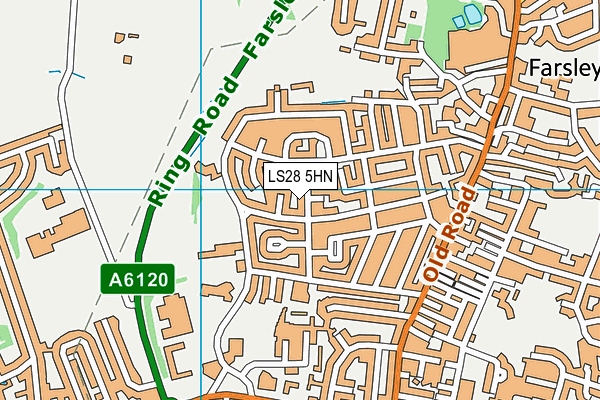 LS28 5HN map - OS VectorMap District (Ordnance Survey) LS28 5HN map - OS VectorMap District (Ordnance Survey)