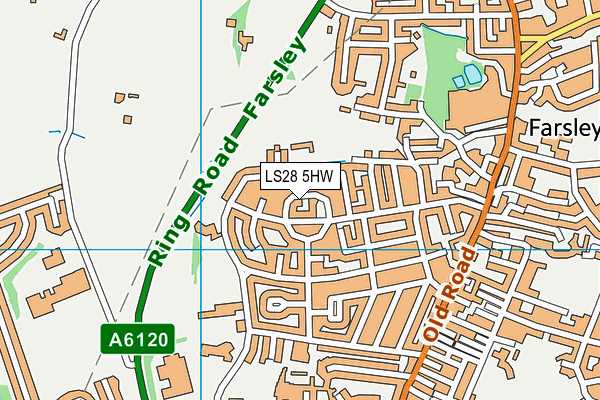LS28 5HW map - OS VectorMap District (Ordnance Survey) LS28 5HW map - OS VectorMap District (Ordnance Survey)