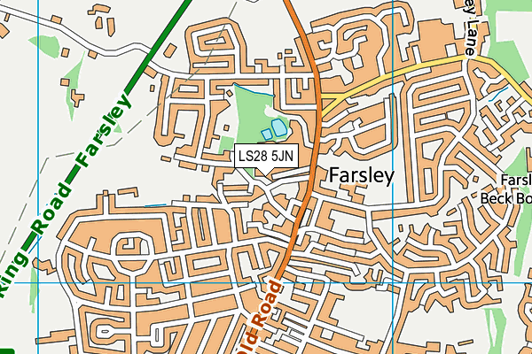 LS28 5JN map - OS VectorMap District (Ordnance Survey) LS28 5JN map - OS VectorMap District (Ordnance Survey)