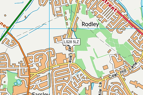LS28 5LZ map - OS VectorMap District (Ordnance Survey) LS28 5LZ map - OS VectorMap District (Ordnance Survey)