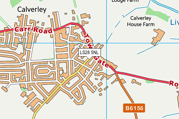 LS28 5NL map - OS VectorMap District (Ordnance Survey)