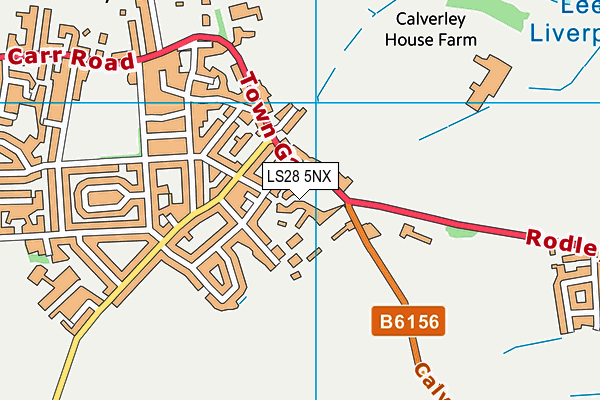 LS28 5NX map - OS VectorMap District (Ordnance Survey) LS28 5NX map - OS VectorMap District (Ordnance Survey)
