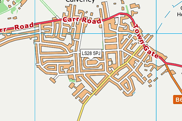 LS28 5PJ map - OS VectorMap District (Ordnance Survey) LS28 5PJ map - OS VectorMap District (Ordnance Survey)