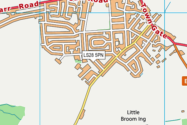 LS28 5PN map - OS VectorMap District (Ordnance Survey) LS28 5PN map - OS VectorMap District (Ordnance Survey)