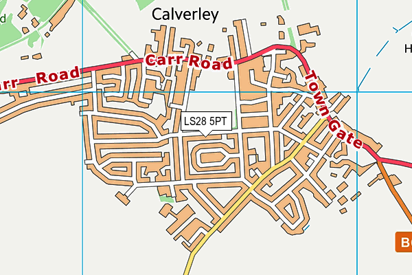 LS28 5PT map - OS VectorMap District (Ordnance Survey) LS28 5PT map - OS VectorMap District (Ordnance Survey)
