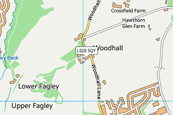 LS28 5QY map - OS VectorMap District (Ordnance Survey) LS28 5QY map - OS VectorMap District (Ordnance Survey)