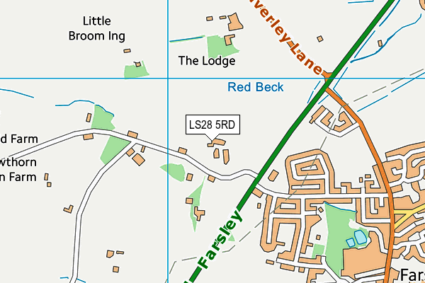 LS28 5RD map - OS VectorMap District (Ordnance Survey) LS28 5RD map - OS VectorMap District (Ordnance Survey)