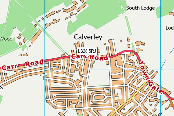 LS28 5RJ map - OS VectorMap District (Ordnance Survey) LS28 5RJ map - OS VectorMap District (Ordnance Survey)