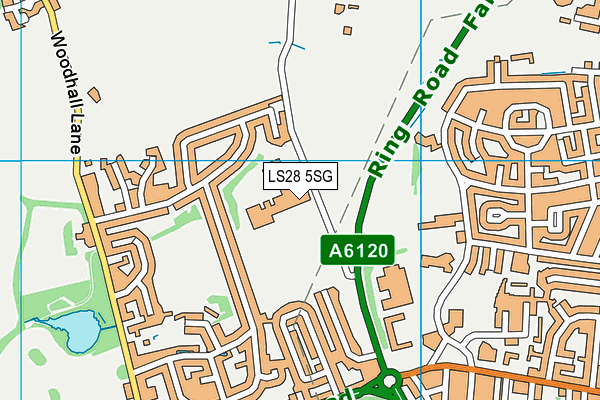 LS28 5SG map - OS VectorMap District (Ordnance Survey) LS28 5SG map - OS VectorMap District (Ordnance Survey)