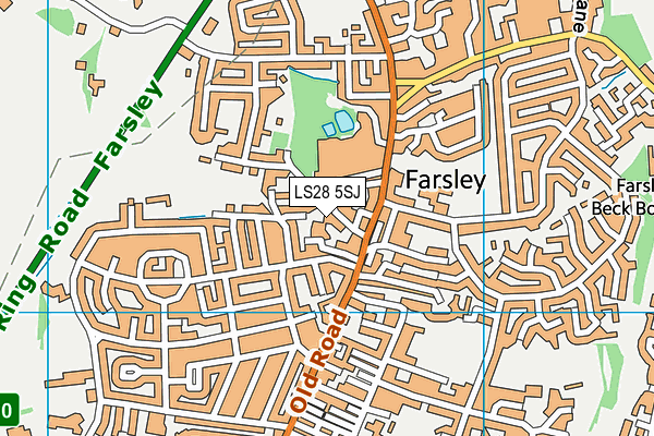 LS28 5SJ map - OS VectorMap District (Ordnance Survey) LS28 5SJ map - OS VectorMap District (Ordnance Survey)