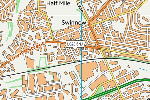 LS28 6NJ map - OS VectorMap District (Ordnance Survey) LS28 6NJ map - OS VectorMap District (Ordnance Survey)