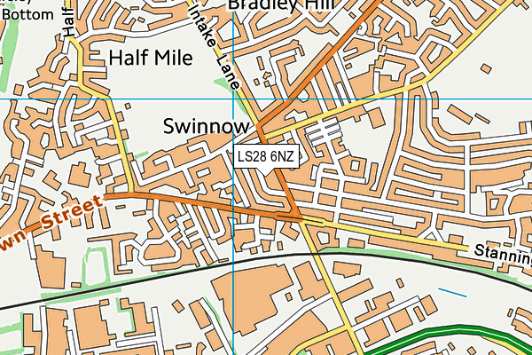 LS28 6NZ map - OS VectorMap District (Ordnance Survey) LS28 6NZ map - OS VectorMap District (Ordnance Survey)