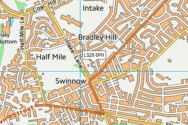 LS28 6PH map - OS VectorMap District (Ordnance Survey) LS28 6PH map - OS VectorMap District (Ordnance Survey)