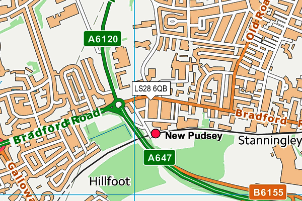 LS28 6QB map - OS VectorMap District (Ordnance Survey) LS28 6QB map - OS VectorMap District (Ordnance Survey)