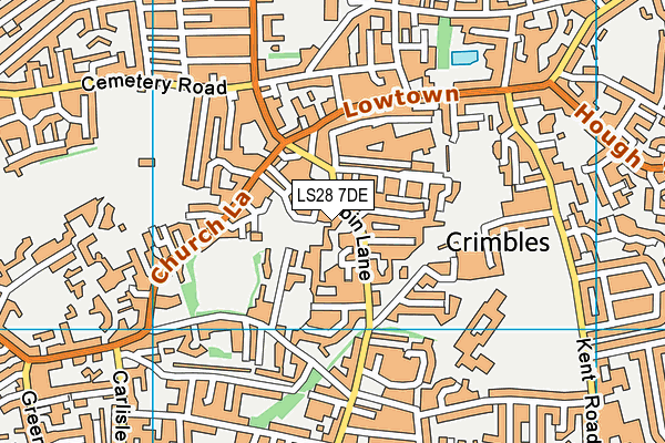 LS28 7DE map - OS VectorMap District (Ordnance Survey) LS28 7DE map - OS VectorMap District (Ordnance Survey)