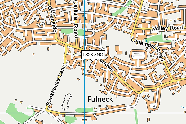 LS28 8NG map - OS VectorMap District (Ordnance Survey) LS28 8NG map - OS VectorMap District (Ordnance Survey)