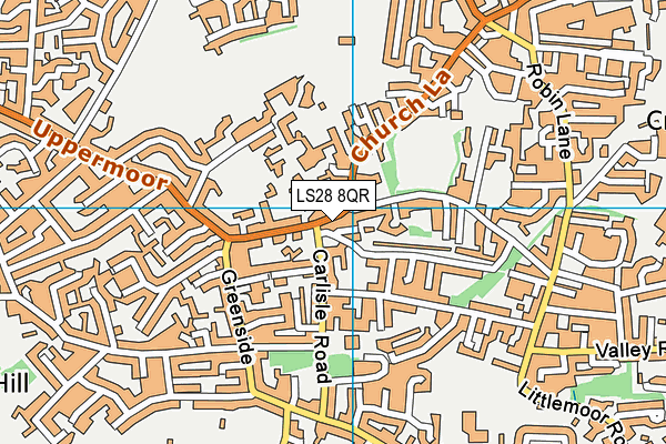 LS28 8QR map - OS VectorMap District (Ordnance Survey) LS28 8QR map - OS VectorMap District (Ordnance Survey)