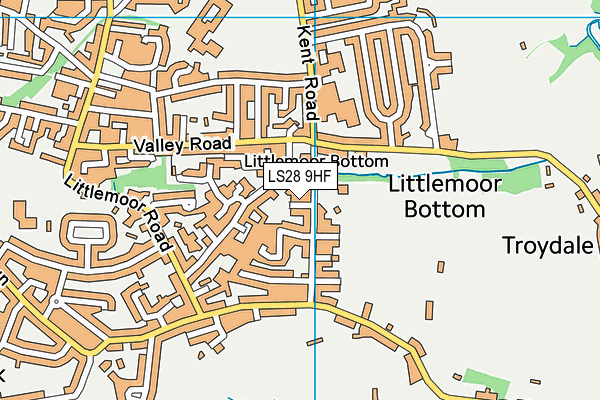 LS28 9HF map - OS VectorMap District (Ordnance Survey) LS28 9HF map - OS VectorMap District (Ordnance Survey)