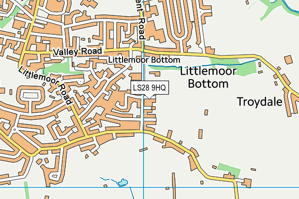 LS28 9HQ map - OS VectorMap District (Ordnance Survey) LS28 9HQ map - OS VectorMap District (Ordnance Survey)