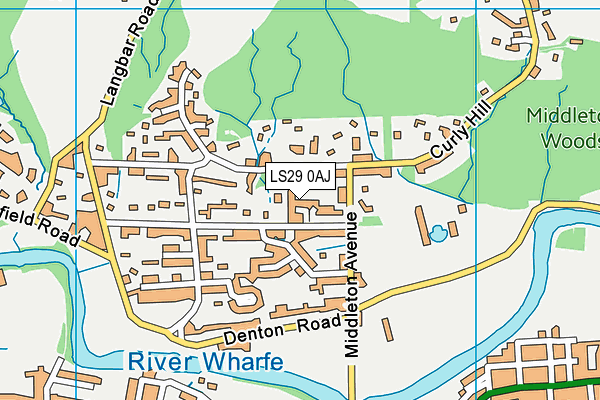 LS29 0AJ map - OS VectorMap District (Ordnance Survey) LS29 0AJ map - OS VectorMap District (Ordnance Survey)