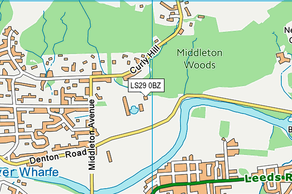 LS29 0BZ map - OS VectorMap District (Ordnance Survey) LS29 0BZ map - OS VectorMap District (Ordnance Survey)