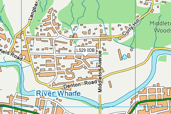 LS29 0DB map - OS VectorMap District (Ordnance Survey) LS29 0DB map - OS VectorMap District (Ordnance Survey)