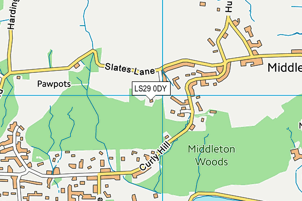 LS29 0DY map - OS VectorMap District (Ordnance Survey) LS29 0DY map - OS VectorMap District (Ordnance Survey)