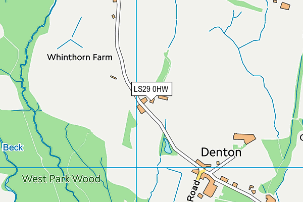 LS29 0HW map - OS VectorMap District (Ordnance Survey) LS29 0HW map - OS VectorMap District (Ordnance Survey)
