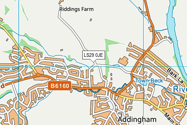 LS29 0JE map - OS VectorMap District (Ordnance Survey) LS29 0JE map - OS VectorMap District (Ordnance Survey)