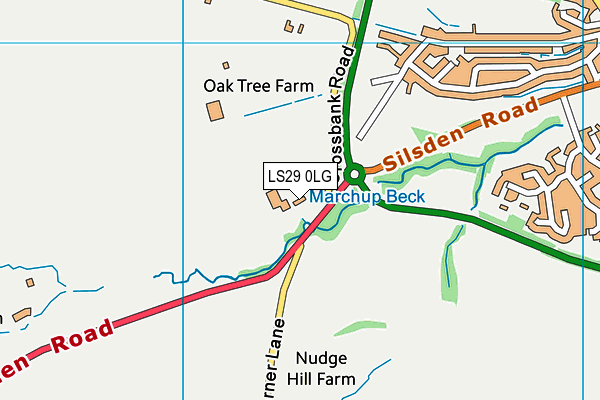 LS29 0LG map - OS VectorMap District (Ordnance Survey) LS29 0LG map - OS VectorMap District (Ordnance Survey)