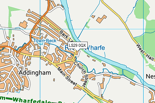 LS29 0QX map - OS VectorMap District (Ordnance Survey)