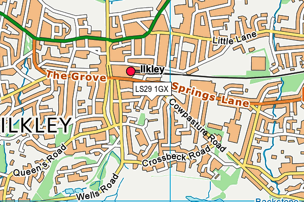 LS29 1GX map - OS VectorMap District (Ordnance Survey) LS29 1GX map - OS VectorMap District (Ordnance Survey)