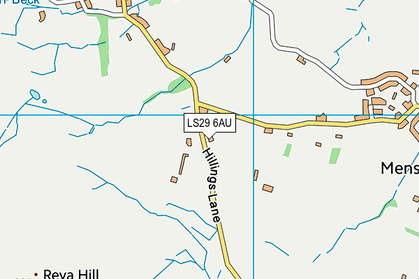 LS29 6AU map - OS VectorMap District (Ordnance Survey) LS29 6AU map - OS VectorMap District (Ordnance Survey)