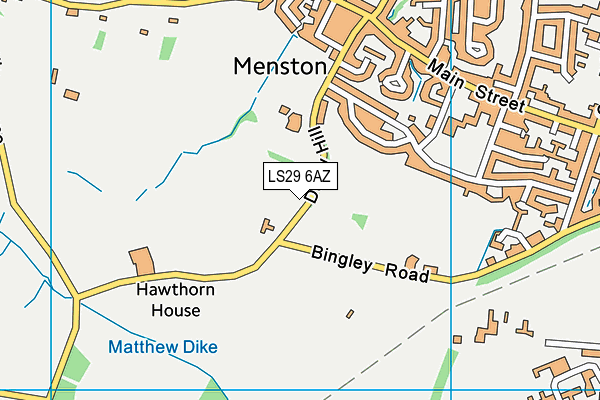 LS29 6AZ map - OS VectorMap District (Ordnance Survey) LS29 6AZ map - OS VectorMap District (Ordnance Survey)