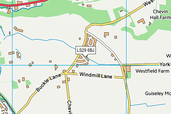 LS29 6BJ map - OS VectorMap District (Ordnance Survey) LS29 6BJ map - OS VectorMap District (Ordnance Survey)