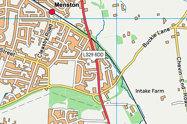 LS29 6DD map - OS VectorMap District (Ordnance Survey) LS29 6DD map - OS VectorMap District (Ordnance Survey)