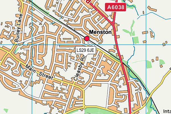 LS29 6JE map - OS VectorMap District (Ordnance Survey) LS29 6JE map - OS VectorMap District (Ordnance Survey)
