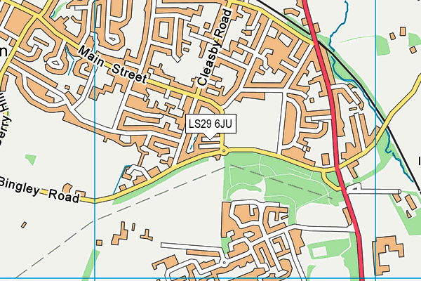 LS29 6JU map - OS VectorMap District (Ordnance Survey) LS29 6JU map - OS VectorMap District (Ordnance Survey)