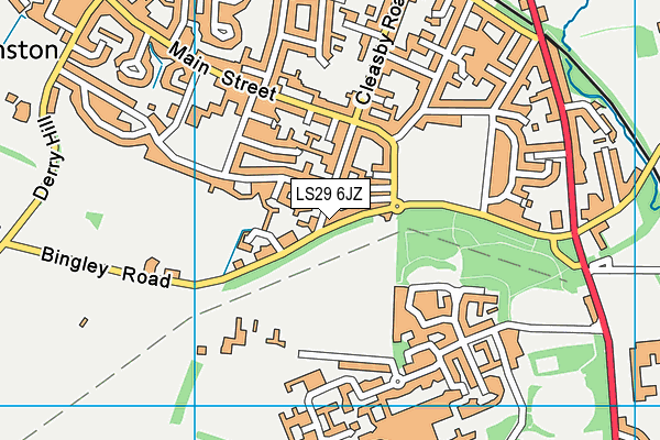 LS29 6JZ map - OS VectorMap District (Ordnance Survey) LS29 6JZ map - OS VectorMap District (Ordnance Survey)