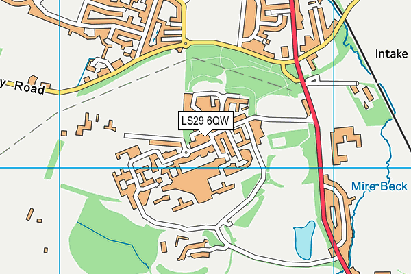 LS29 6QW map - OS VectorMap District (Ordnance Survey) LS29 6QW map - OS VectorMap District (Ordnance Survey)