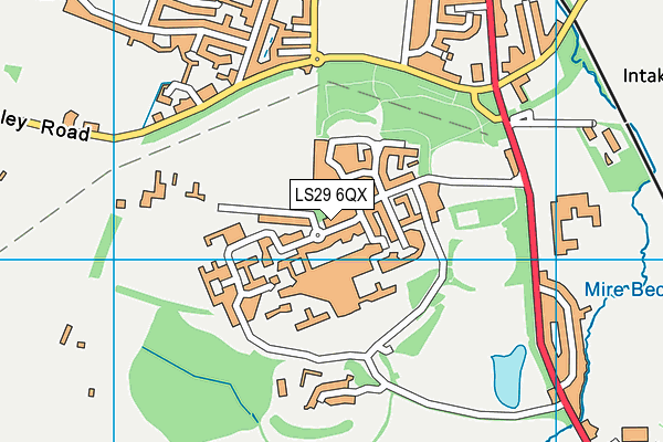 LS29 6QX map - OS VectorMap District (Ordnance Survey) LS29 6QX map - OS VectorMap District (Ordnance Survey)