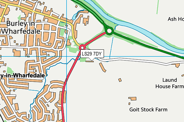 LS29 7DY map - OS VectorMap District (Ordnance Survey) LS29 7DY map - OS VectorMap District (Ordnance Survey)