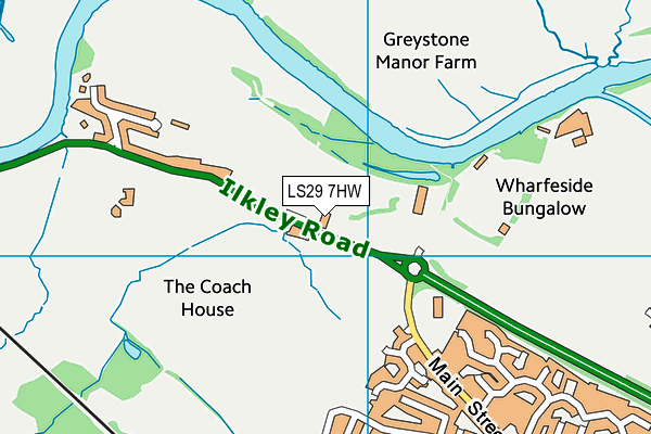 LS29 7HW map - OS VectorMap District (Ordnance Survey) LS29 7HW map - OS VectorMap District (Ordnance Survey)