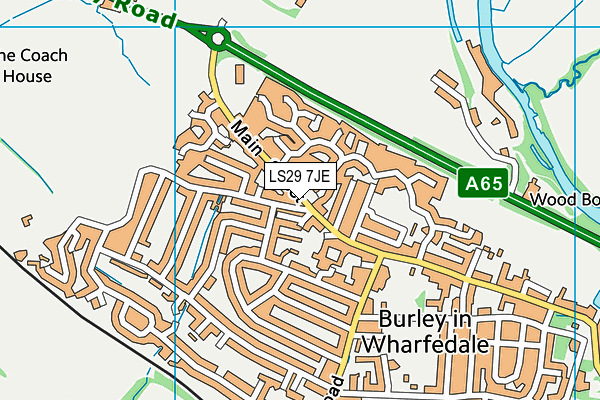 LS29 7JE map - OS VectorMap District (Ordnance Survey) LS29 7JE map - OS VectorMap District (Ordnance Survey)