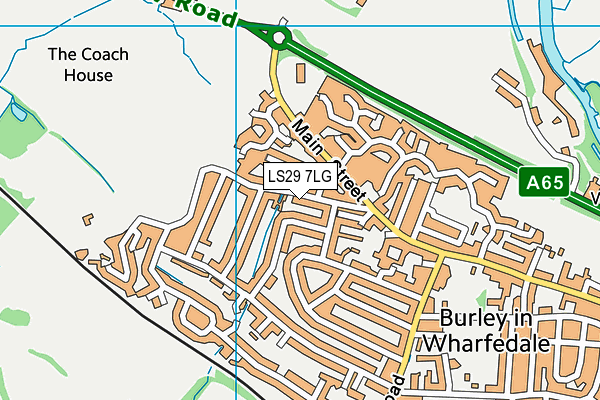LS29 7LG map - OS VectorMap District (Ordnance Survey)